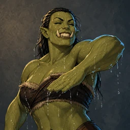 The Dog-Paddling Orc Lady